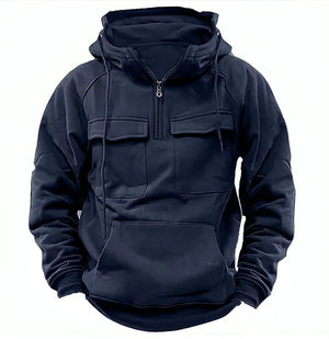 Men's Zip-up Hoodies Sweatshirt With Drawstring And Pocket Design Fashion Casual Sports Sweatshirt - Dazzling Beauty Solution
