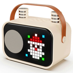 JYX Mini Karaoke Machine with 2 Mics – Bluetooth, LED Display, Portable Speaker - Dazzling Beauty Solution