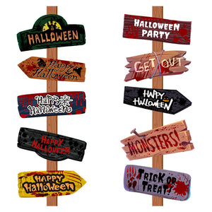 Creative Printing Halloween Paper Signs – Festive Party Props - Dazzling Beauty Solution