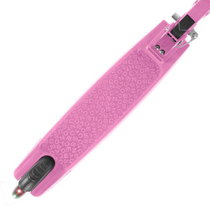 2-Wheel Light-Up Kick Scooter, Light up Deck and Wheels, Height Adjustable Handlebar, Rear Brake, Easy-Folding Mechanism, 4 or 6 Inch Wheels