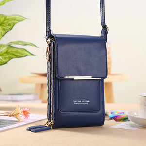 Touch Screen Mobile Phone Bag Small Crossbody Shouder Bags Women Long Wallet - Dazzling Beauty Solution