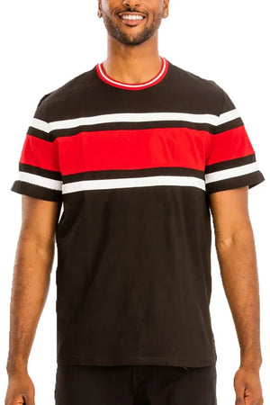 COTTON THREE STRIPE TSHIRT - Dazzling Beauty Solution