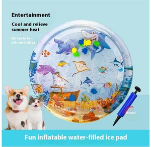 Summer Cooling Pet Water Bed Cushion Ice Pad Dog Sleeping Square Mat For Puppy Dogs Cats Pet Kennel Cool Cold - Dazzling Beauty Solution