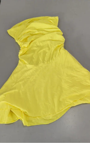 Y2K Tube-Top Short Dress â Sexy Pleated Summer Mini Dress for Women - Dazzling Beauty Solution