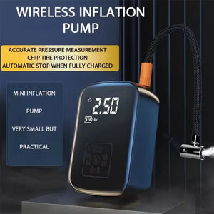 Wireless Tire Inflator – 150PSI, 5 Modes, LED & Auto Stop - Dazzling Beauty Solution