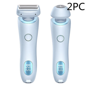 2-in-1 Rechargeable Epilator & Hair Removal Trimmer – Face, Body, Bikini, Legs & Underarms - Dazzling Beauty Solution