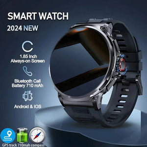 1.85-Inch Ultra HD Smartwatch with GPS, Bluetooth Call & Health Monitoring For Men - Dazzling Beauty Solution