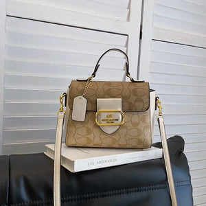 Floral Designer Shoulder Bag – Elegant Leather Handbag with Adjustable Strap & Multiple Compartments - Dazzling Beauty Solution