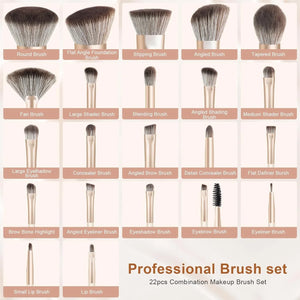 7/8pcs Soft Makeup Brush Set – Foundation, Blush, Eyeshadow Tools - Dazzling Beauty Solution