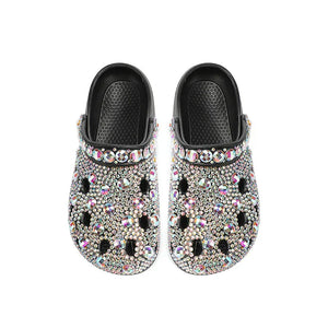 Platform Rhinestone Hole Shoes Casual Sandals - Dazzling Beauty Solution