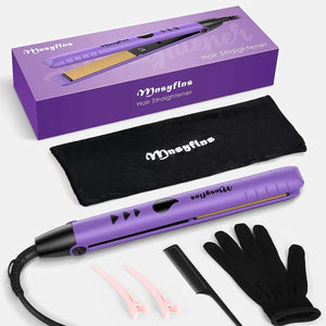 2-in-1 Mini Hair Straightener & Curler Set with LCD Display – Adjustable Temp, Fast Heat, Portable, Gift-Ready - Dazzling Beauty Solution