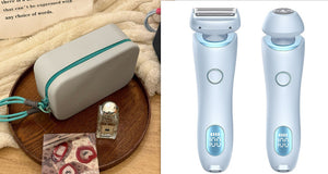 2-in-1 Rechargeable Epilator & Hair Removal Trimmer – Face, Body, Bikini, Legs & Underarms - Dazzling Beauty Solution