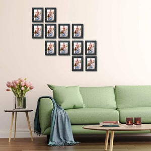 12-Pack Black 3.5x5 Picture Frames - Dazzling Beauty Solution