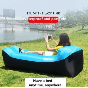Waterproof Inflatable Air Sofa – Portable Outdoor Sleeping Lounger - Dazzling Beauty Solution
