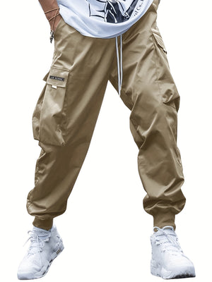 Men’s Winter Multi-Pocket Cargo Pants – Casual Hip-Hop Drawstring Streetwear Trousers - Dazzling Beauty Solution