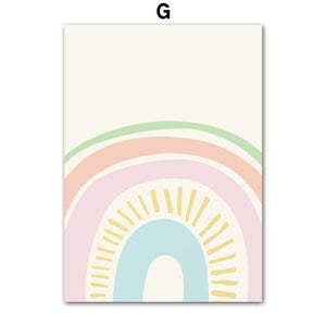 Rainbow Sunflower Wall Art Canvas Painting - Dazzling Beauty Solution