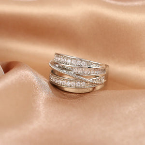 Niche Opening Adjustable Non-fading Cross Ring - Dazzling Beauty Solution