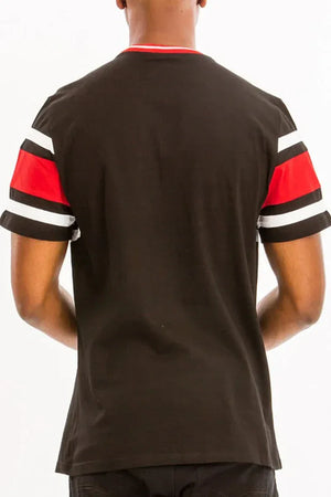 COTTON THREE STRIPE TSHIRT - Dazzling Beauty Solution