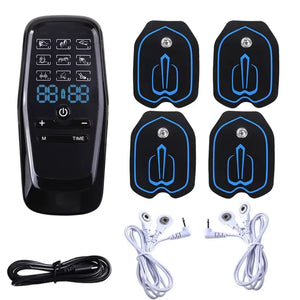 TENS Electric Muscle Stimulator – 6 Modes, 19 Intensity Levels for Pain Relief with Hydrogel Pads & USB Rechargeable - Dazzling Beauty Solution