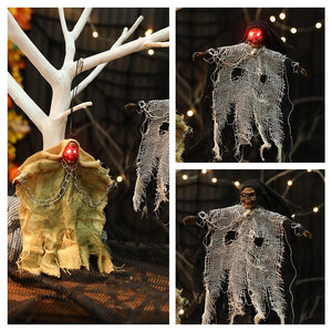 Halloween Hanging Ghost Iron Chain Glowing Skull Decorative Ornaments - Dazzling Beauty Solution