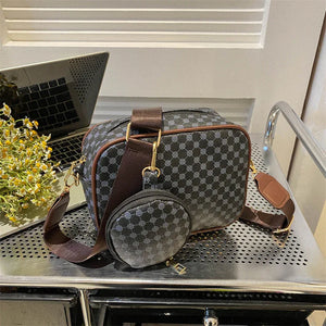 Vintage Pattern Crossbody Bags For Women Shoulder Shell Bag Trend Small Purse And Handbag Luxury Designer Female Square Bag Women's Bag - Dazzling Beauty Solution