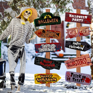 Creative Printing Halloween Paper Signs – Festive Party Props - Dazzling Beauty Solution