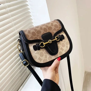 Floral Designer Shoulder Bag – Elegant Leather Handbag with Adjustable Strap & Multiple Compartments - Dazzling Beauty Solution