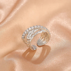 Niche Opening Adjustable Non-fading Cross Ring - Dazzling Beauty Solution