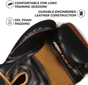 Essential Gel Boxing Gloves for Men & Women, Kickboxing MMA, Muay Thai Gloves and Heavy Bag Training Punching & Sparring