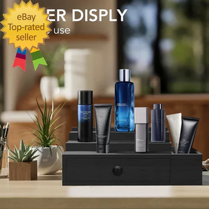 3-Tier Cologne Organizer with Velvet Lining - Dazzling Beauty Solution