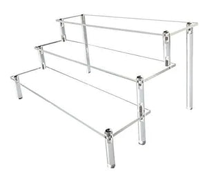 3 Tier Clear Acrylic Display Riser Organizer - Dazzling Beauty Solution