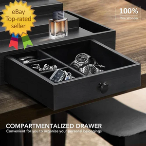 3-Tier Cologne Organizer with Velvet Lining - Dazzling Beauty Solution