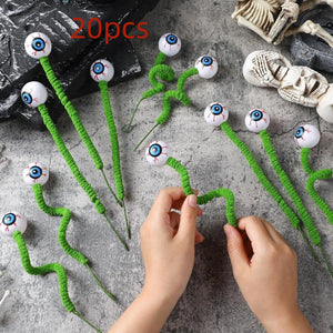 Halloween Three-dimensional Eye Beads Twig Cutting Bouquet Creative Funny Decoration - Dazzling Beauty Solution