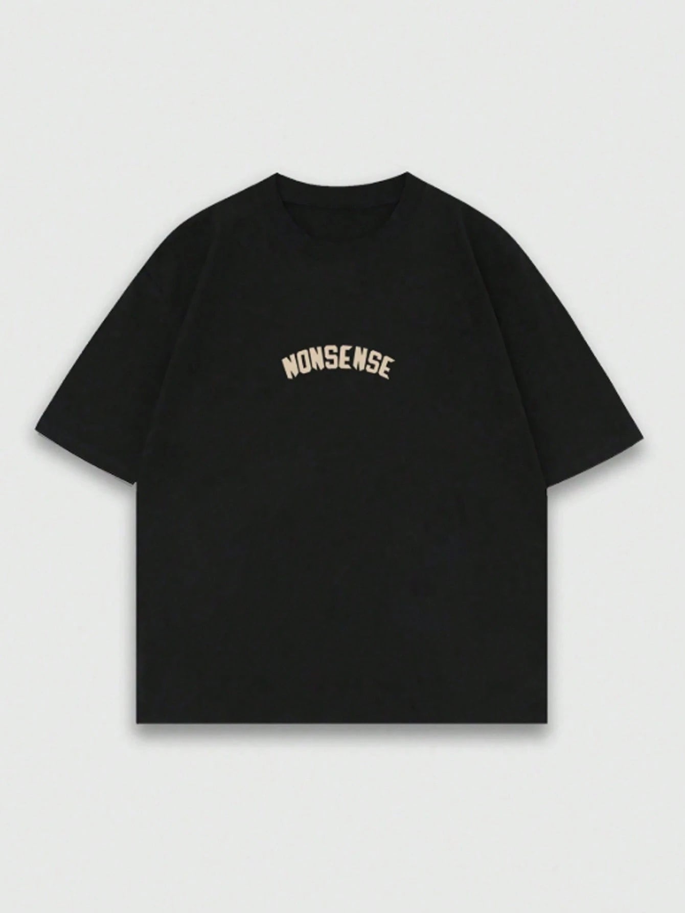 ROMWE MEN Street Life 1Pc Men'S Street Figure Batwing Short Sleeve Crew Neck Casual T-Shirt