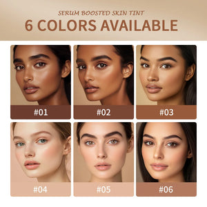 Foundation Tint Stick Balm Serum Boosted Skin Tint Moisturizing Silky Texture Foundation Stick Plumper Travel 6 Colors Stick Ma