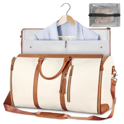 Women’s Large Capacity Travel Duffle Bag – Waterproof Foldable Suit Tote - Dazzling Beauty Solution