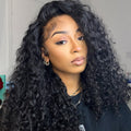Drawstring Wig Water Wave Invisible Hairline Beginner Friendly