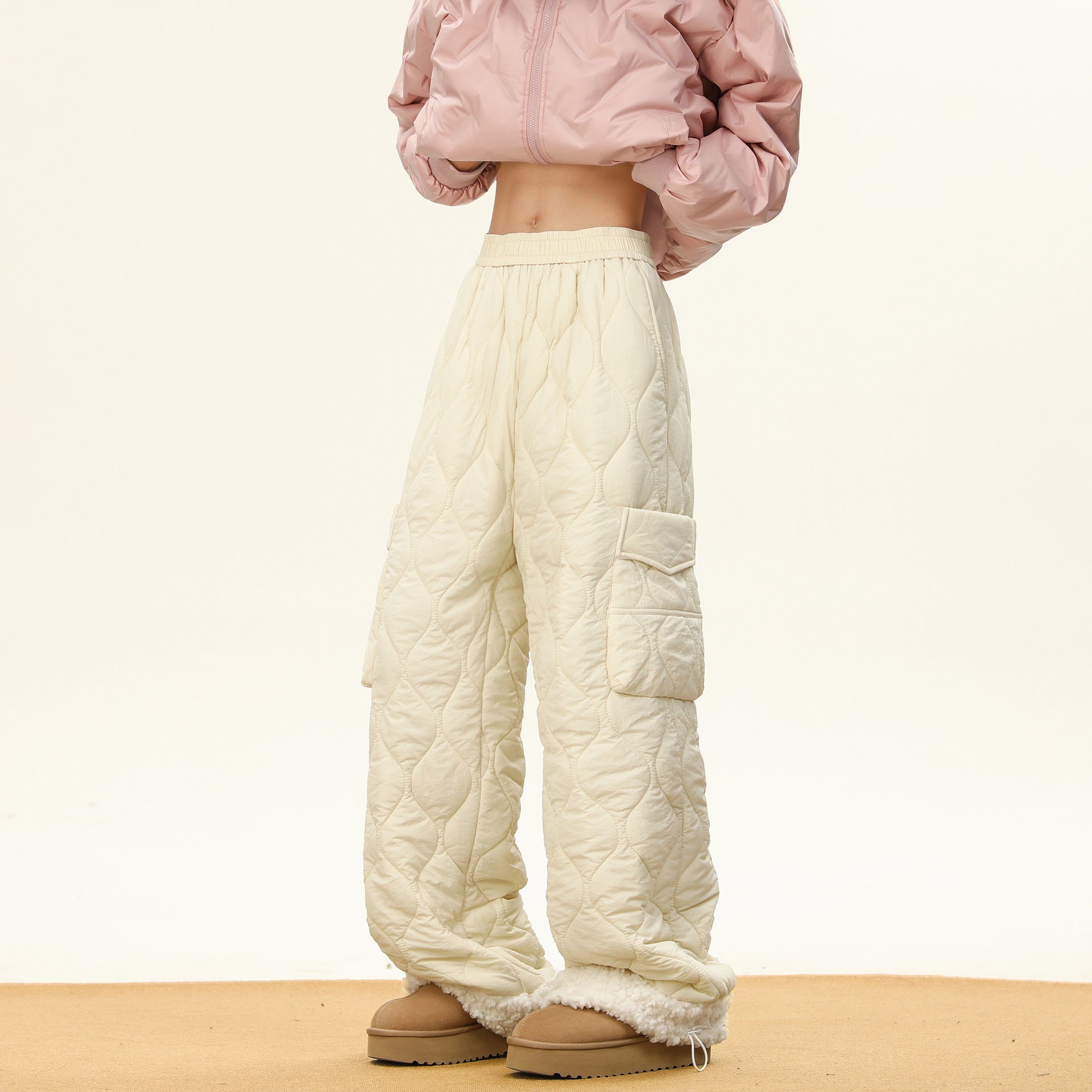 Men’s Winter Cotton Straight Pants - Dazzling Beauty Solution