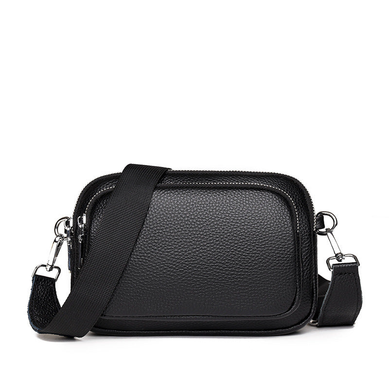 Trendy Multi-Layer Leather Crossbody – Small Square Bag (5 Colors) - Dazzling Beauty Solution