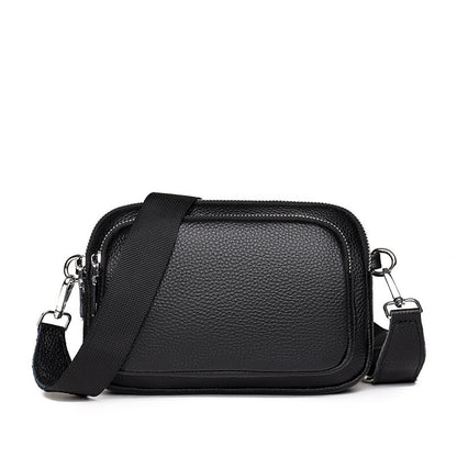 Trendy Multi-Layer Leather Crossbody – Small Square Bag (5 Colors) - Dazzling Beauty Solution