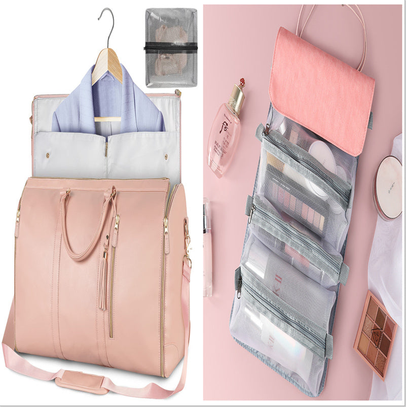 Women’s Large Capacity Travel Duffle Bag – Waterproof Foldable Suit Tote - Dazzling Beauty Solution