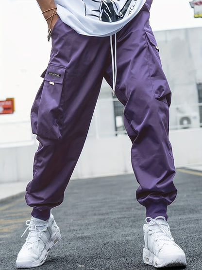 Men’s Winter Multi-Pocket Cargo Pants – Casual Hip-Hop Drawstring Streetwear Trousers - Dazzling Beauty Solution