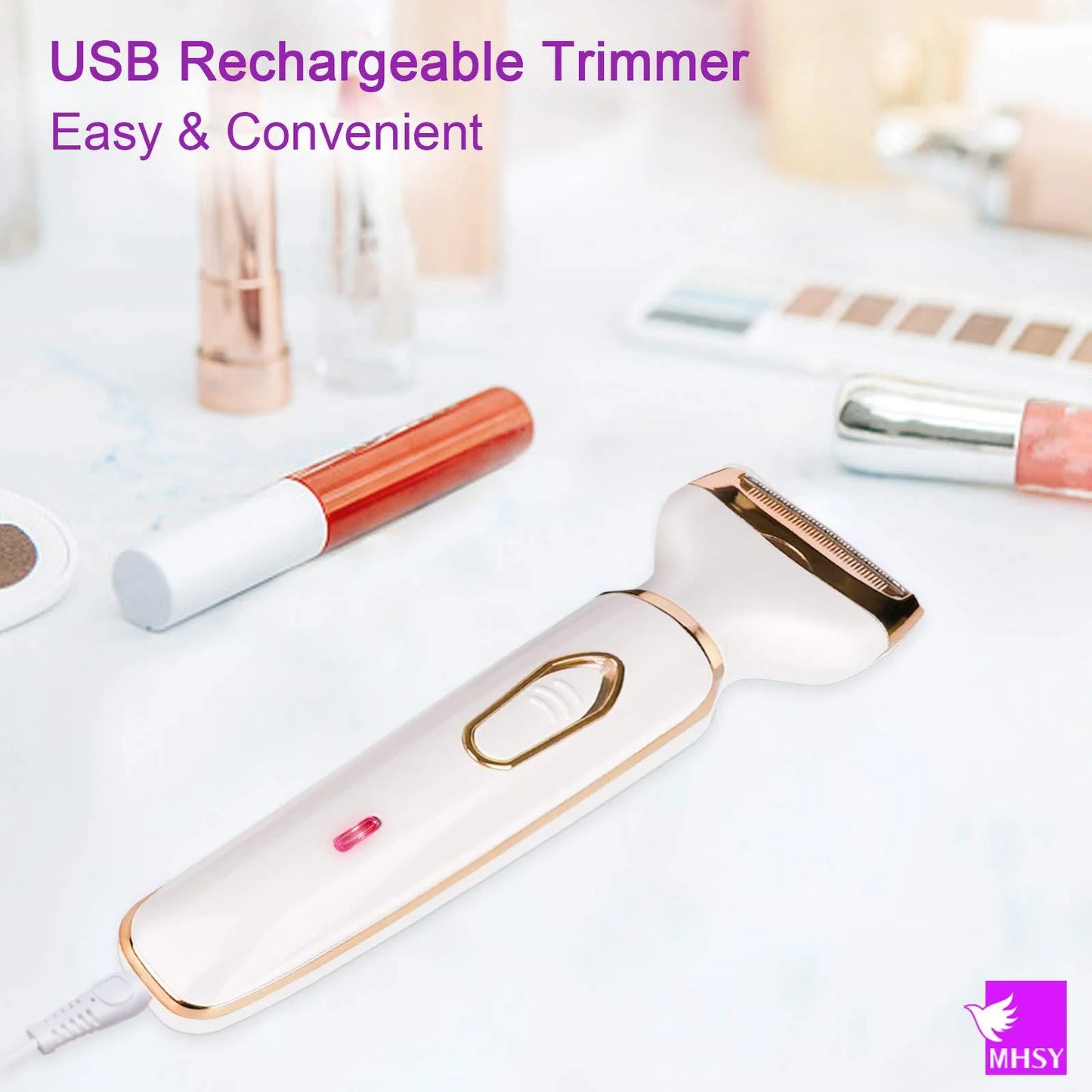 4-in-1 Electric Razor for Women – Safe, Painless & Portable Hair Removal