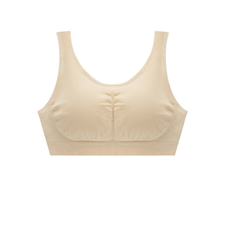 Large Size Seamless Vest Bra – Solid Color Lightweight Support - Dazzling Beauty Solution
