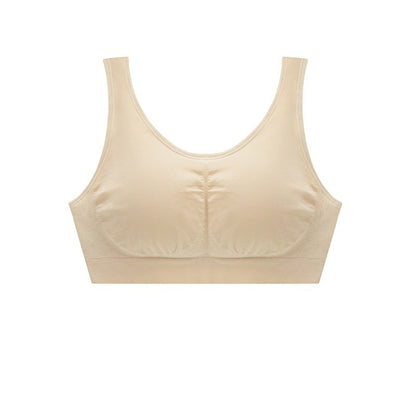 Large Size Seamless Vest Bra – Solid Color Lightweight Support - Dazzling Beauty Solution
