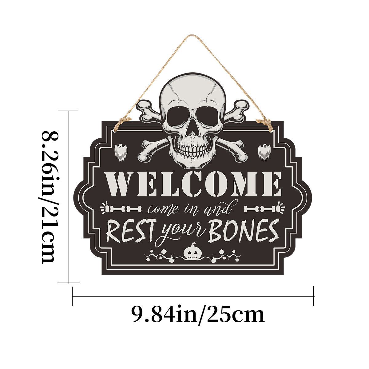 Imitation Wooden Doorplate Ghost Festival Haunted House Horror Atmosphere Decoration - Dazzling Beauty Solution