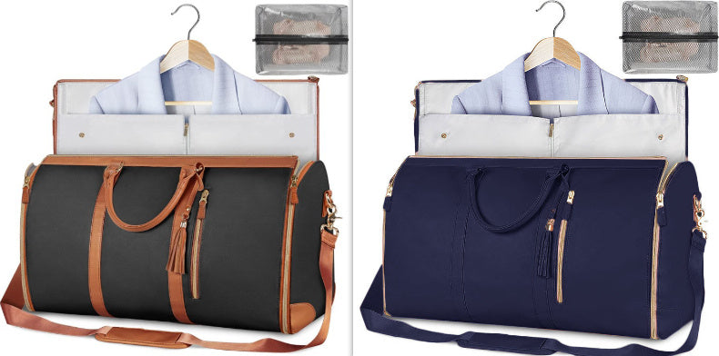 Women’s Large Capacity Travel Duffle Bag – Waterproof Foldable Suit Tote - Dazzling Beauty Solution