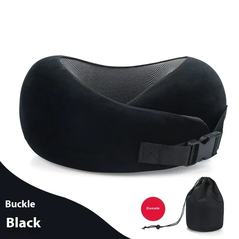 Snail U-Shaped Memory Foam Travel Pillow – 360° Neck Support - Dazzling Beauty Solution