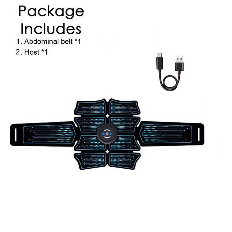 ABS Stimulator Abdominal Muscle Rechargeable EMS Electrostimulator Trainer Muscle Toner Toning Workout for Men Women