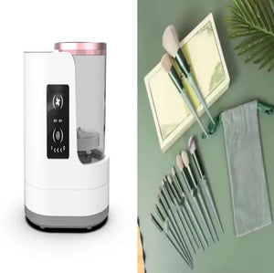 Rechargeable Electric Makeup Brush Cleaner with Drying Stand - Dazzling Beauty Solution